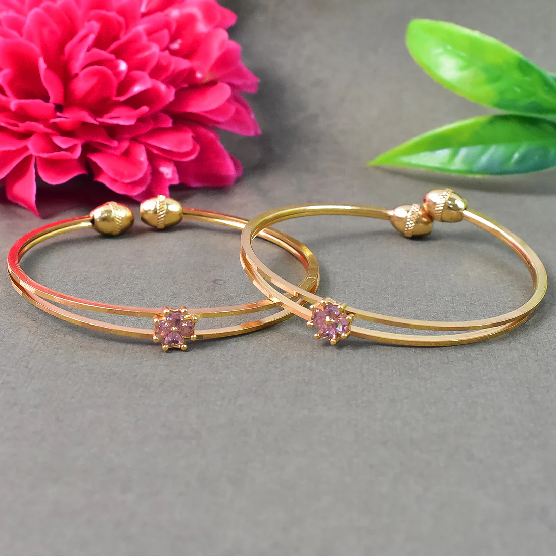 Stylish Golden Bangles - Image 2