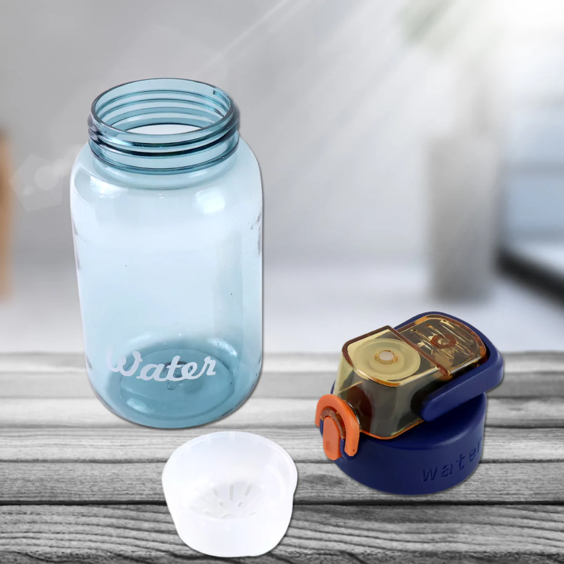 Plastic Leak-Proof Flip Cap & Safty Lock Water Bottle - Image 3