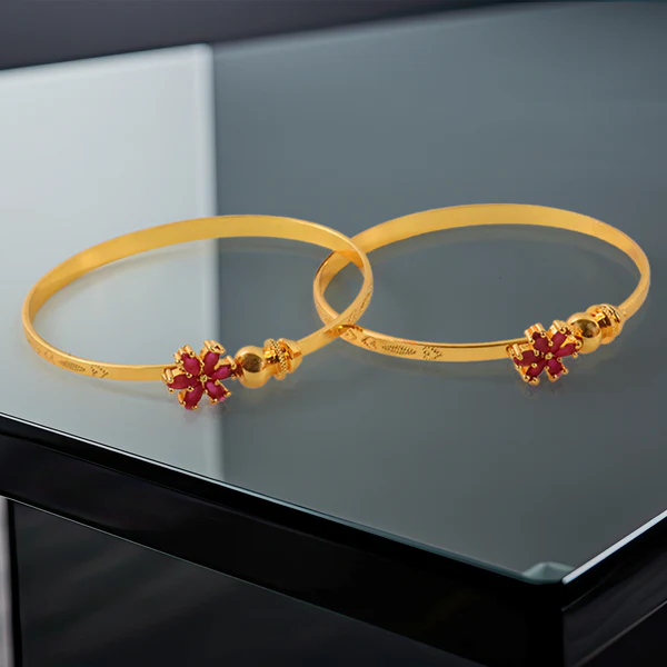 Fashion Latest Traditional Design Gold Plated Adjustable Bracelet Bangles for Women - Image 3