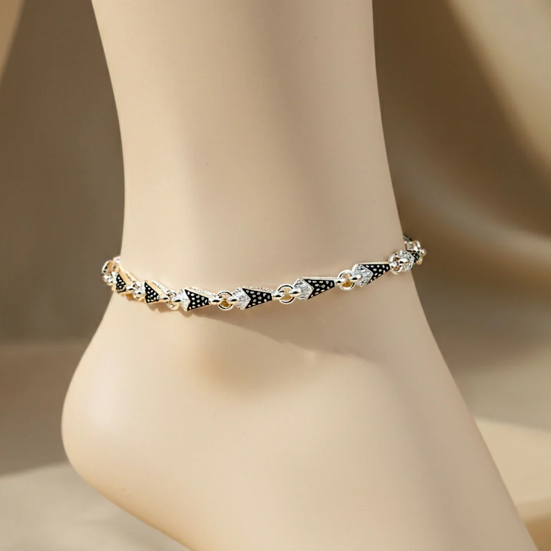 Silver-Plated Traditional Meenakari Anklets , (payal),anklet for women and girls , fancy anklet (payal) - Image 2