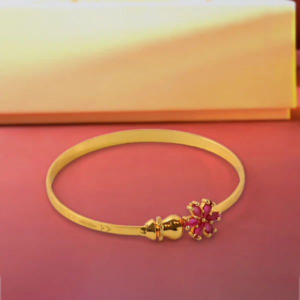 Fashion Latest Traditional Design Gold Plated Adjustable Bracelet Bangles for Women - Image 2