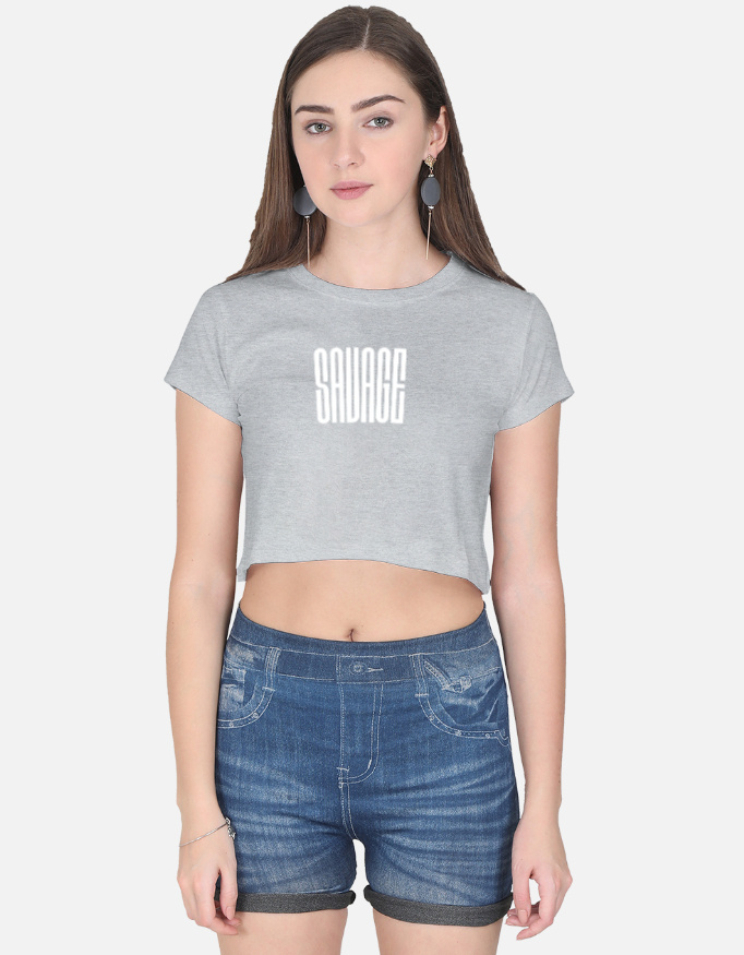 Savage Print Crop Top - Image 7