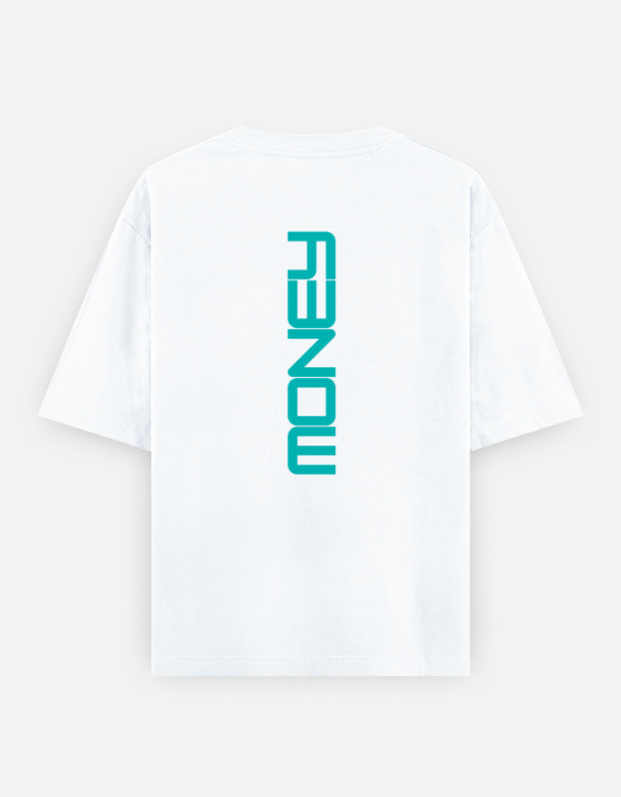 Money Print Oversized Classic T-Shirt - Image 9