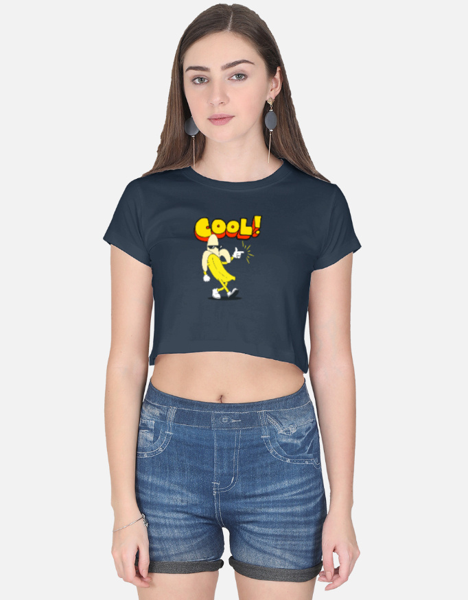 Cool Banana Print Crop Top - Image 8