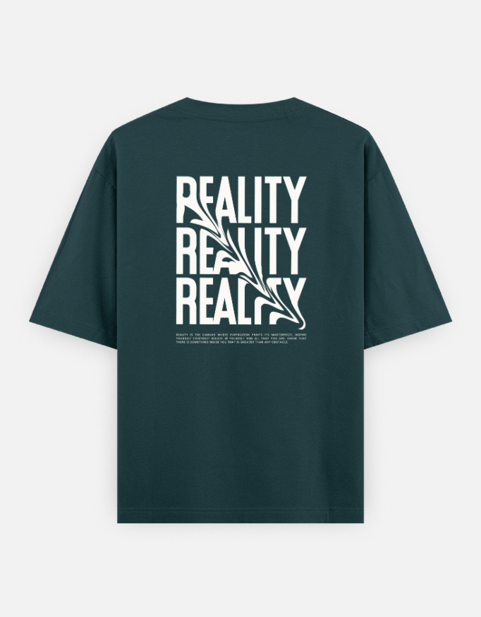 Reality Print Oversized Classic T-Shirt