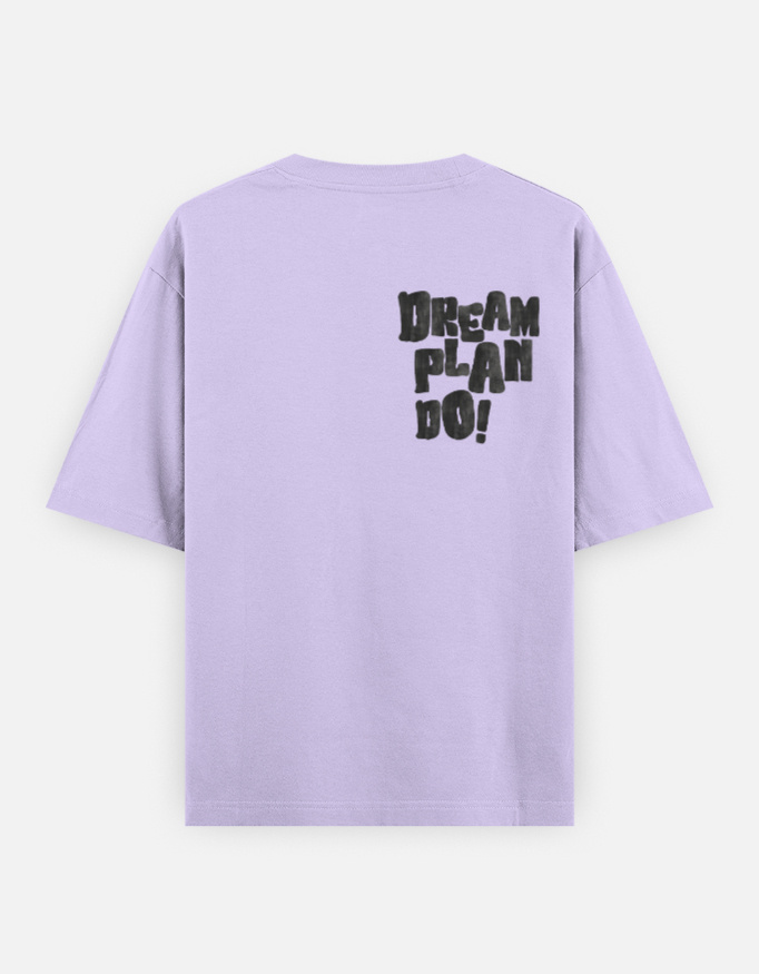 Dream Plan Print Oversized Classic T-Shirt - Image 5