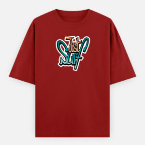 Just Surf Print Oversized Classic T-Shirt