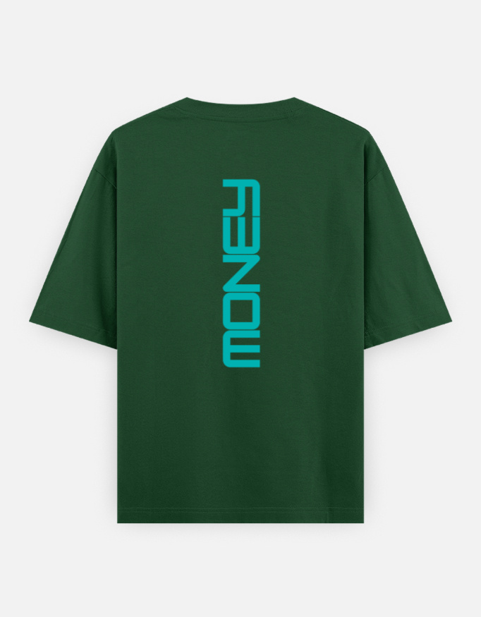 Money Print Oversized Classic T-Shirt - Image 6