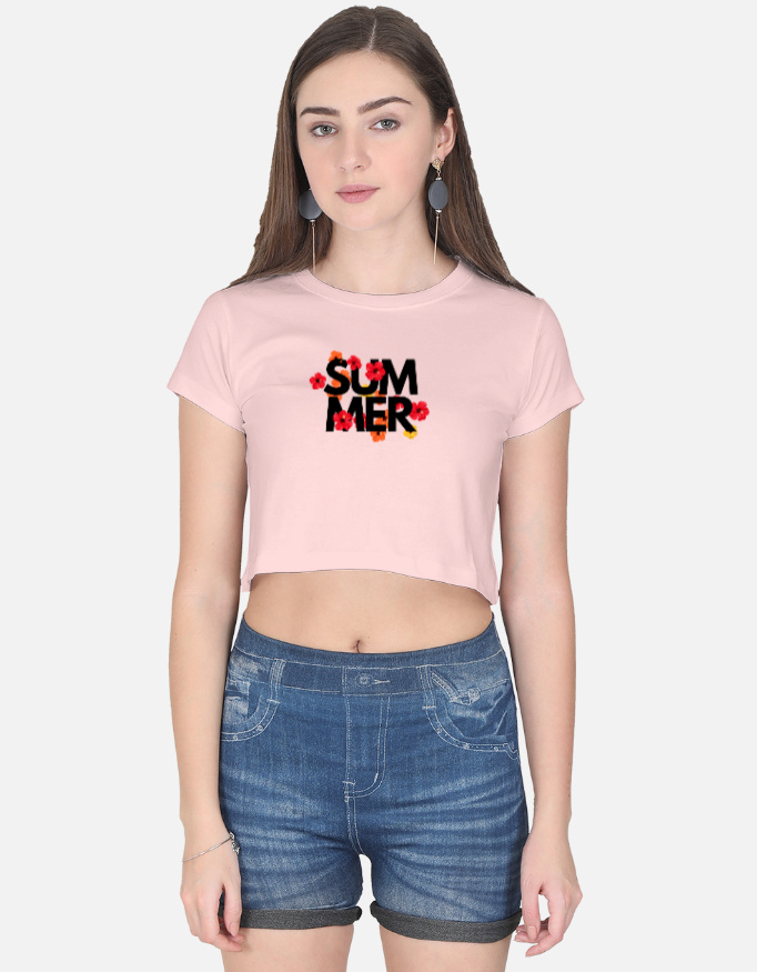 Summer Print Crop Top - Image 3