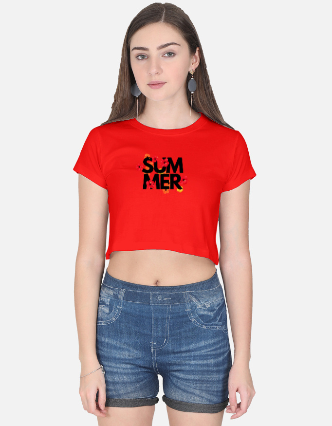 Summer Print Crop Top - Image 5