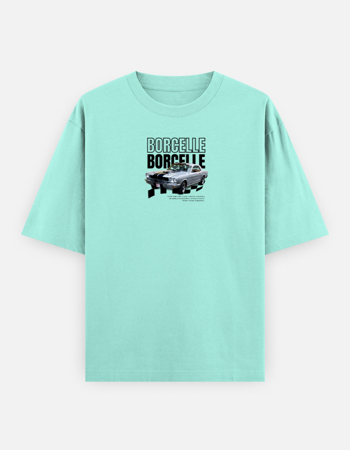 Borcelle Print Oversized Classic T-Shirt - Image 5