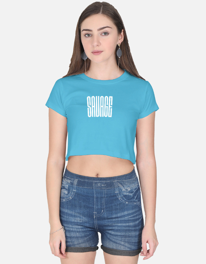 Savage Print Crop Top - Image 6