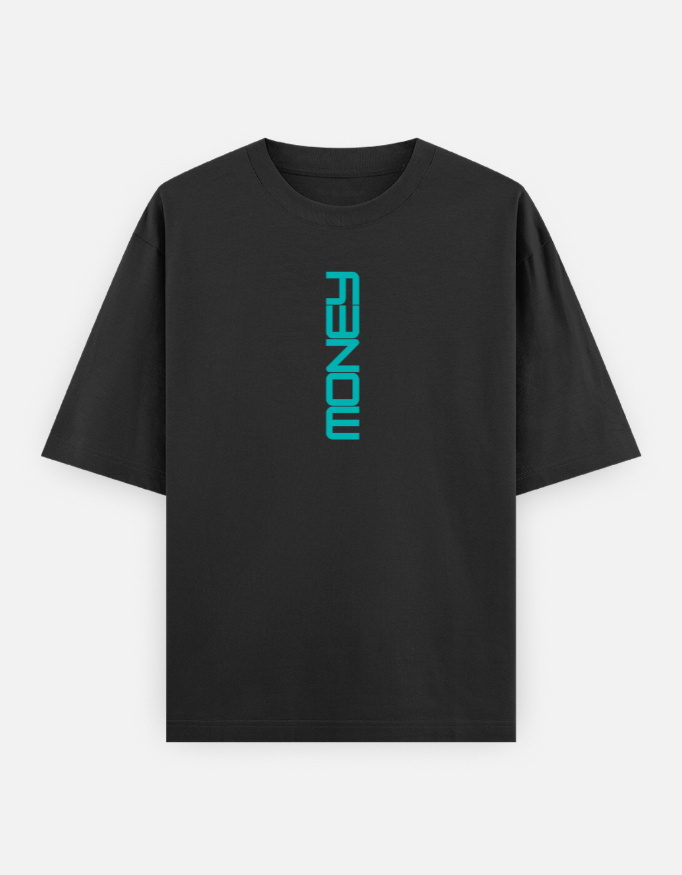 Money Print Oversized Classic T-Shirt - Image 17