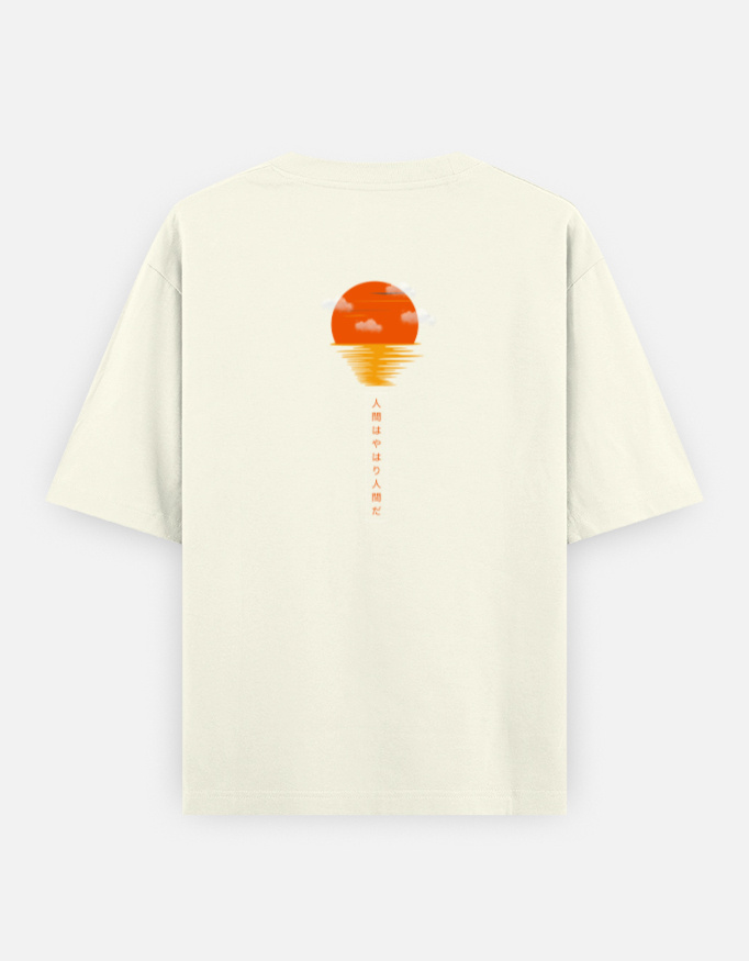 Sunset Print Oversized Classic T-Shirt - Image 2