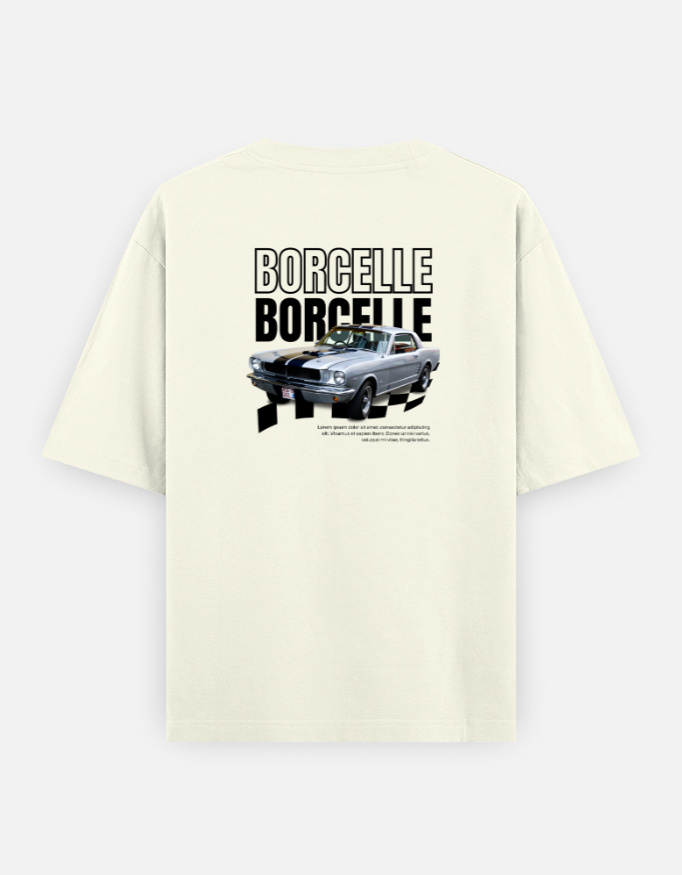 Borcelle Print Oversized Classic T-Shirt - Image 8