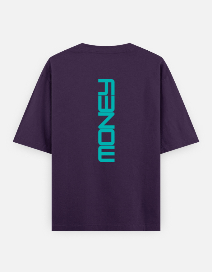 Money Print Oversized Classic T-Shirt - Image 3