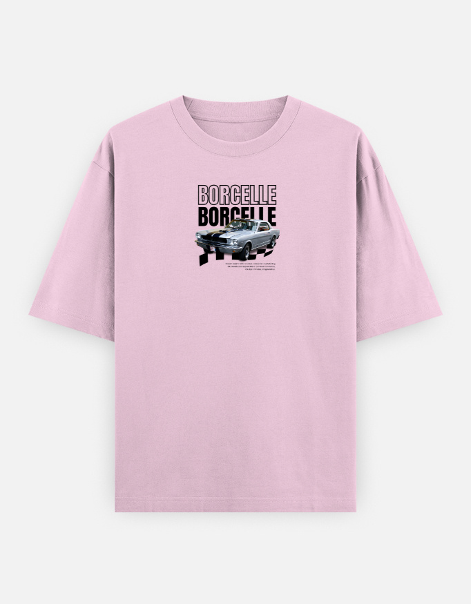 Borcelle Print Oversized Classic T-Shirt - Image 4