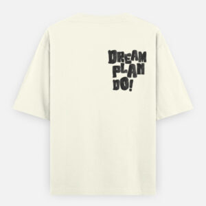 Dream Plan Print Oversized Classic T-Shirt