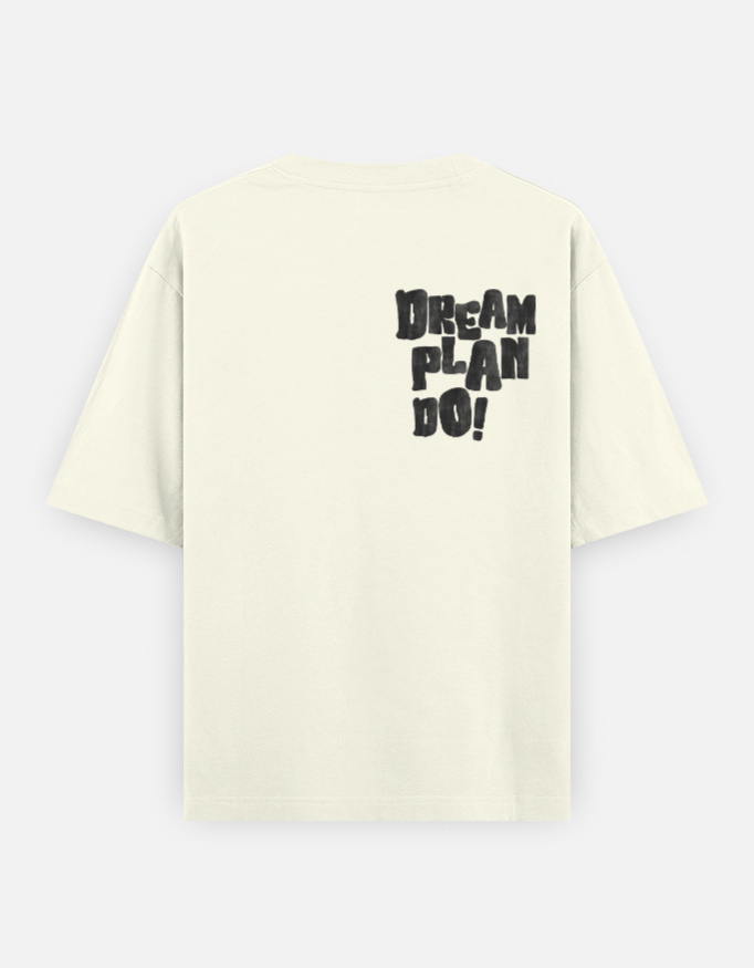 Dream Plan Print Oversized Classic T-Shirt