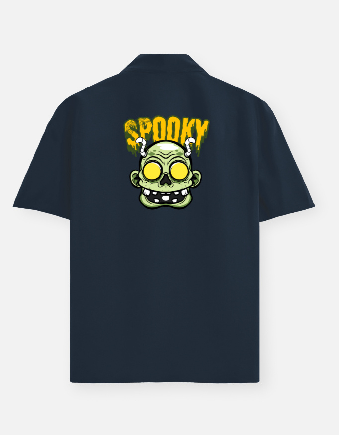Spooky Print Oversized Shirt - Image 10