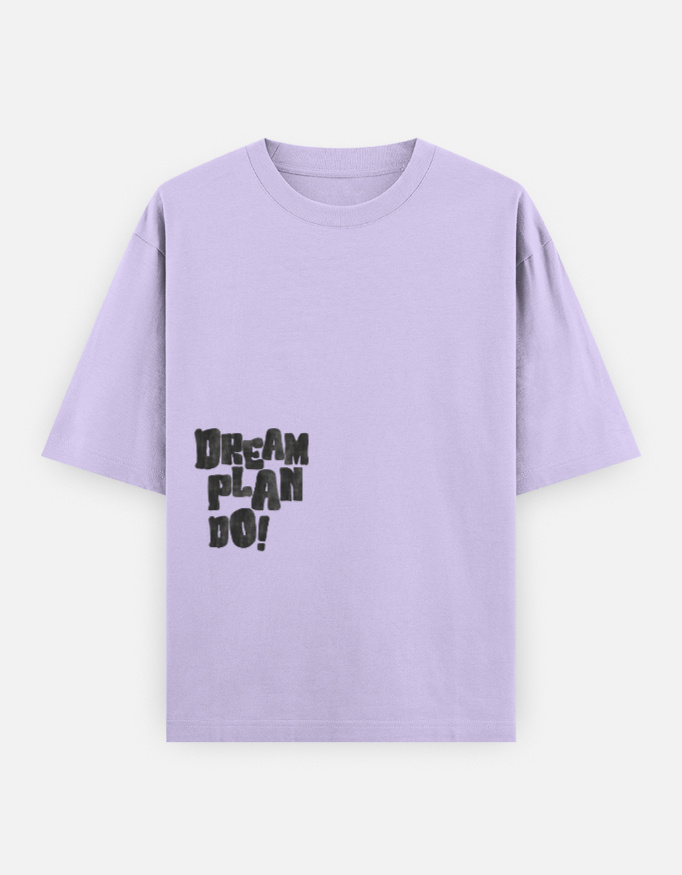 Dream Plan Print Oversized Classic T-Shirt - Image 12