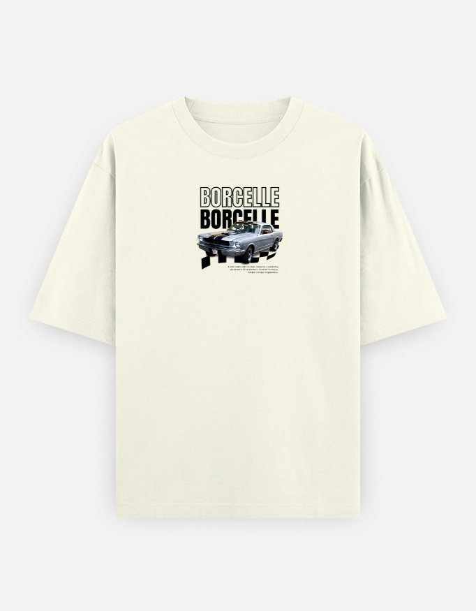 Borcelle Print Oversized Classic T-Shirt - Image 7