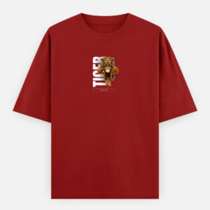 Tiger Print Oversized Classic T-Shirt