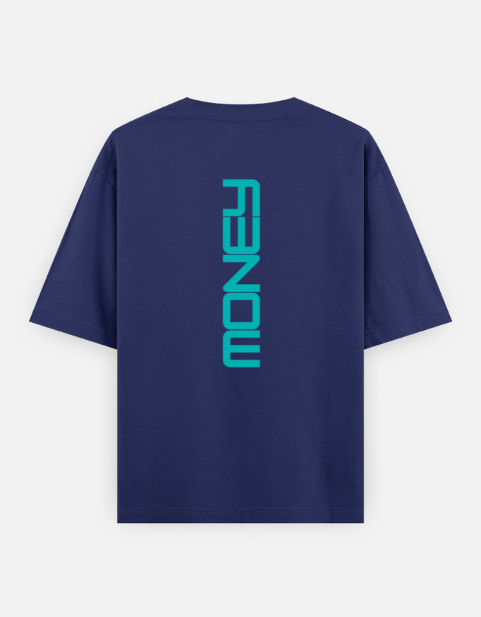 Money Print Oversized Classic T-Shirt - Image 5