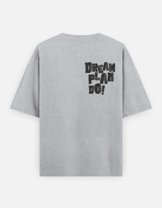 Dream Plan Print Oversized Classic T-Shirt - Image 8