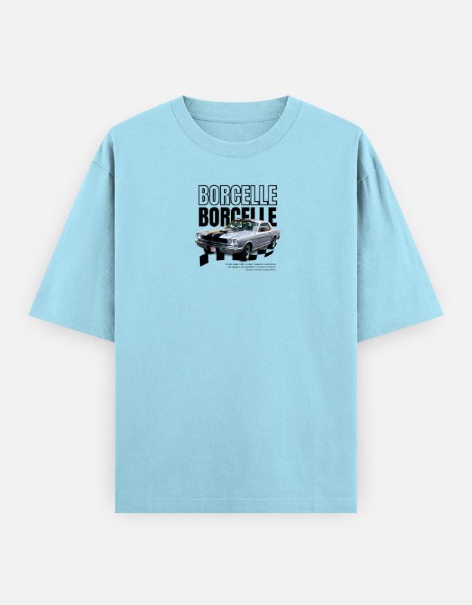 Borcelle Print Oversized Classic T-Shirt - Image 6