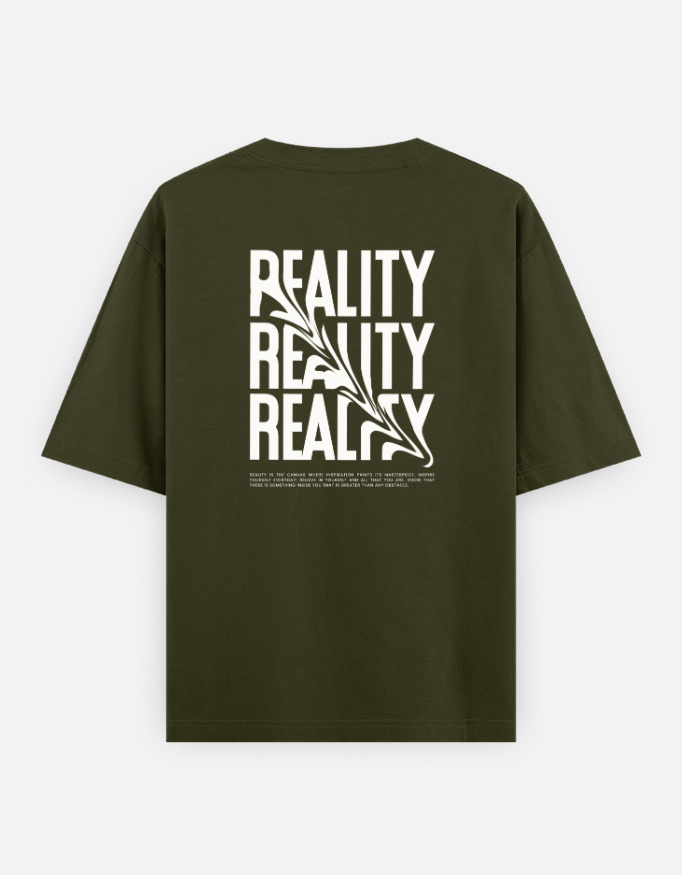 Reality Print Oversized Classic T-Shirt - Image 3