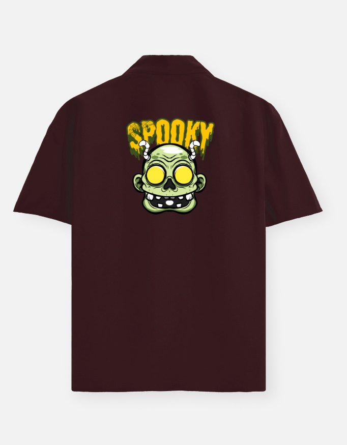 Spooky Print Oversized Shirt - Image 11