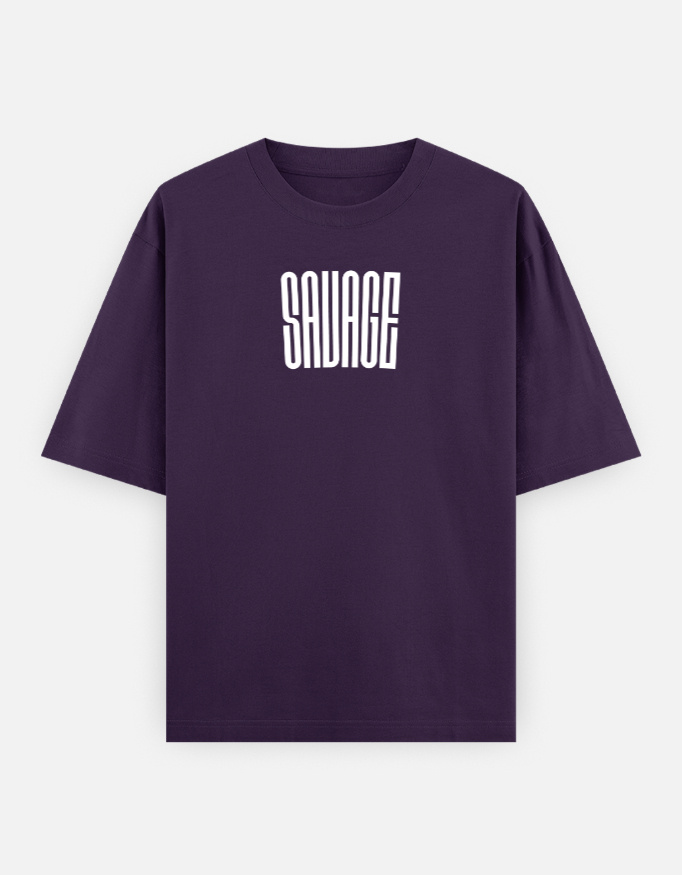 Savage Print Oversized Classic T-Shirt - Image 8
