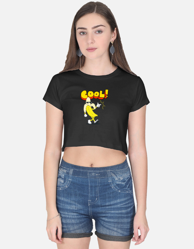 Cool Banana Print Crop Top - Image 9