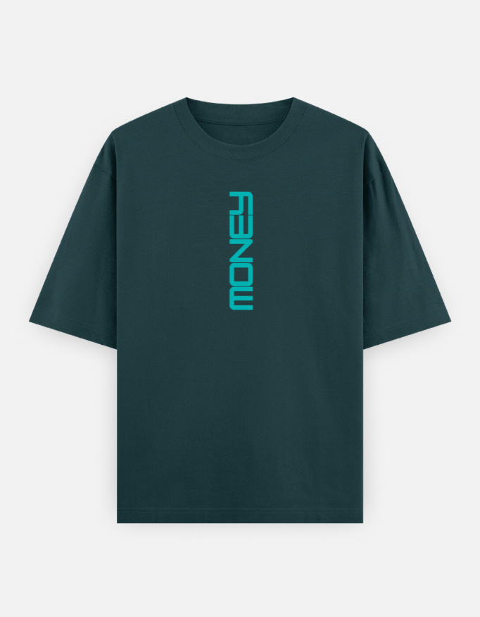 Money Print Oversized Classic T-Shirt - Image 10