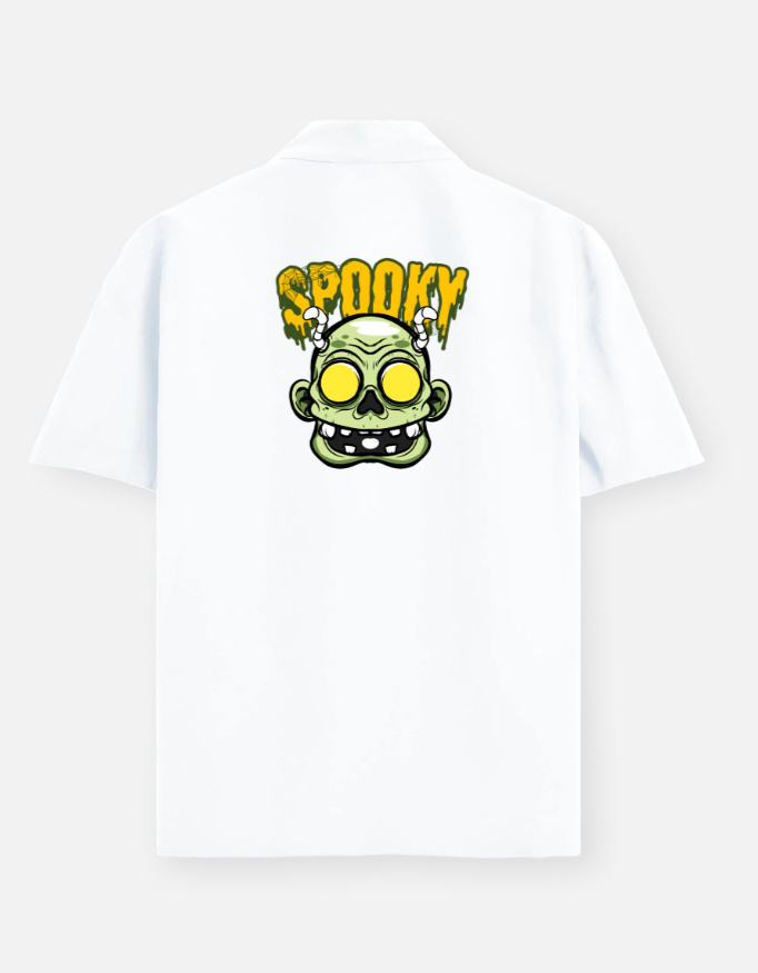 Spooky Print Oversized Shirt - Image 8