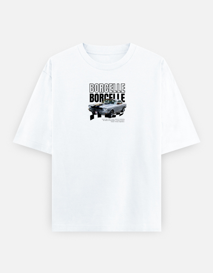 Borcelle Print Oversized Classic T-Shirt