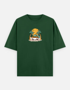 Summer Vibes Print Oversized Classic T-Shirt