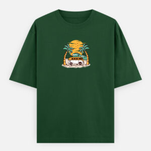 Summer Vibes Print Oversized Classic T-Shirt