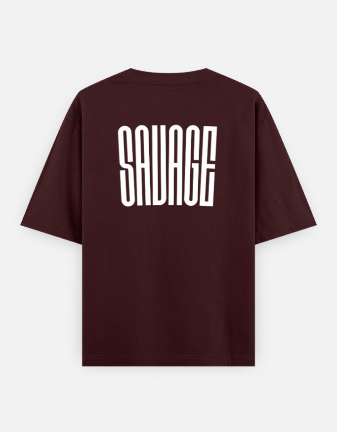 Savage Print Oversized Classic T-Shirt - Image 16