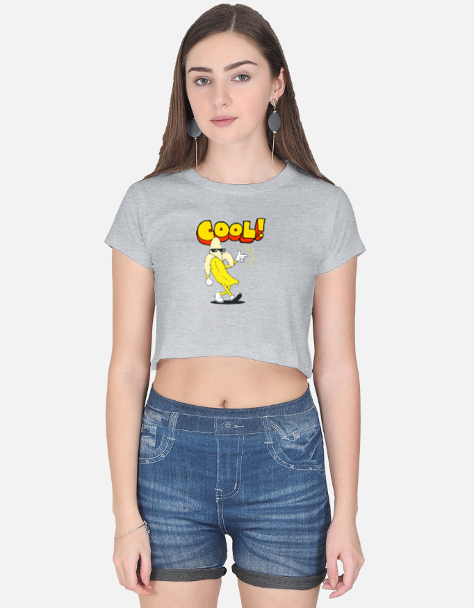 Cool Banana Print Crop Top - Image 7