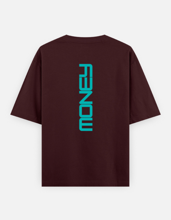 Money Print Oversized Classic T-Shirt - Image 4