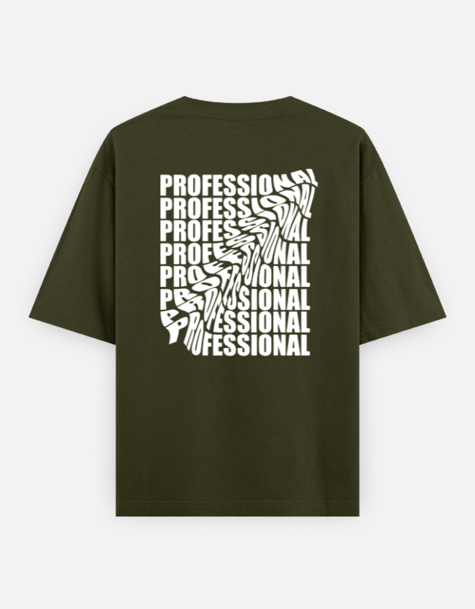 Professional Print Oversized Classic T-Shirt - Image 3
