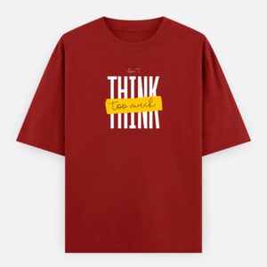 Think Print Oversized Classic T-Shirt