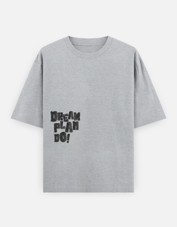 Dream Plan Print Oversized Classic T-Shirt - Image 15