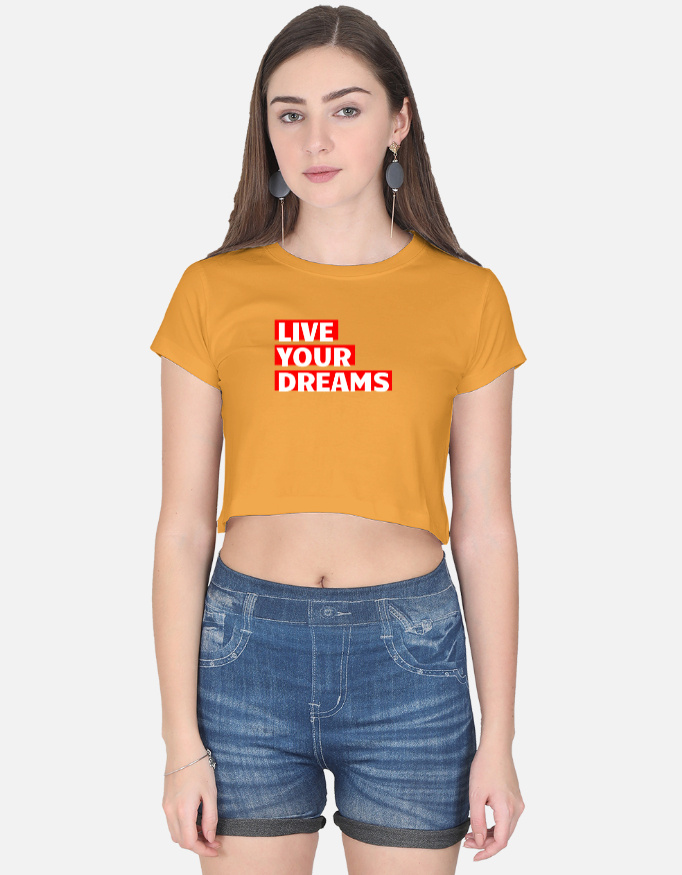 Live Your Dream Crop Top - Image 5