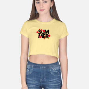 Summer Print Crop Top