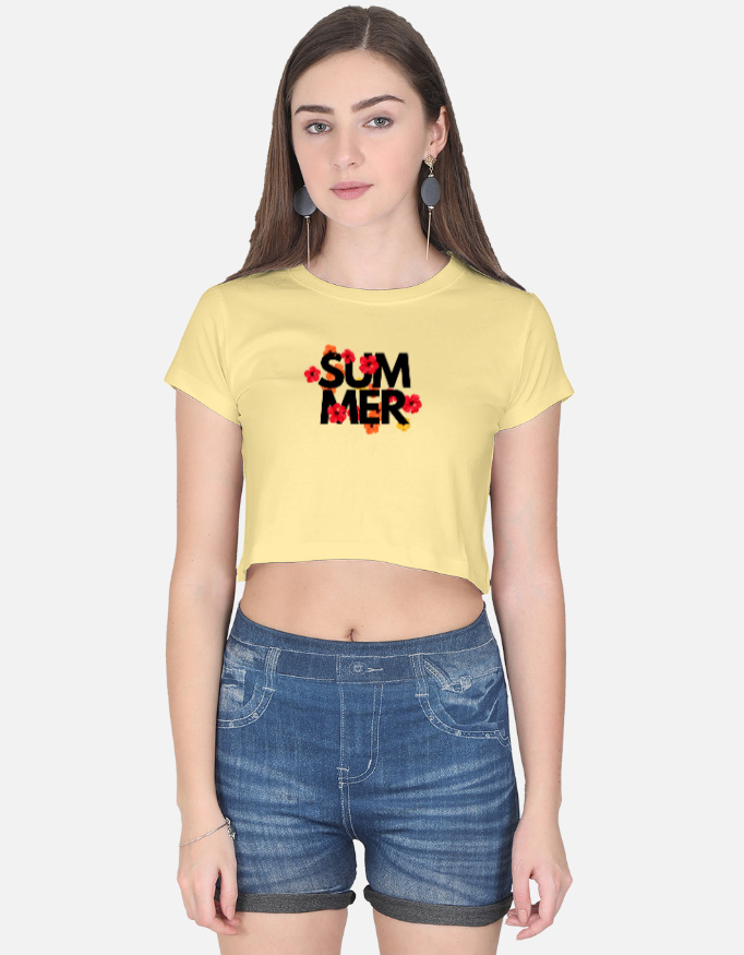 Summer Print Crop Top