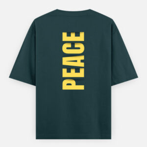 Peace Print Oversized Classic T-Shirt