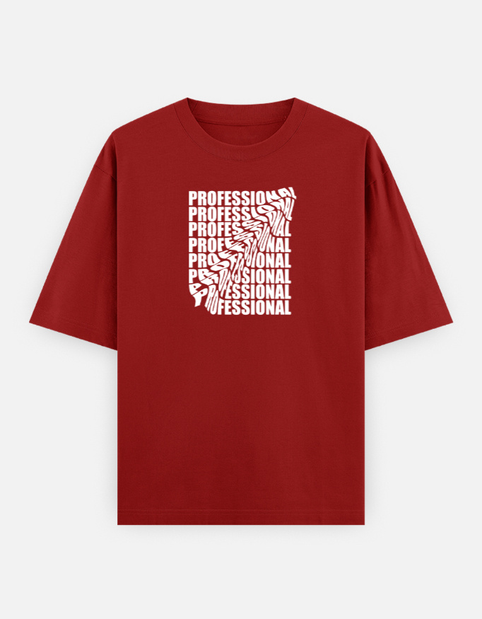 Professional Print Oversized Classic T-Shirt